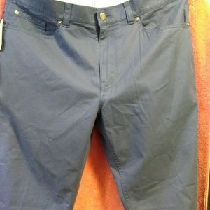 NWT Men Peter Millar Soft Touch Twill Pant Navy
